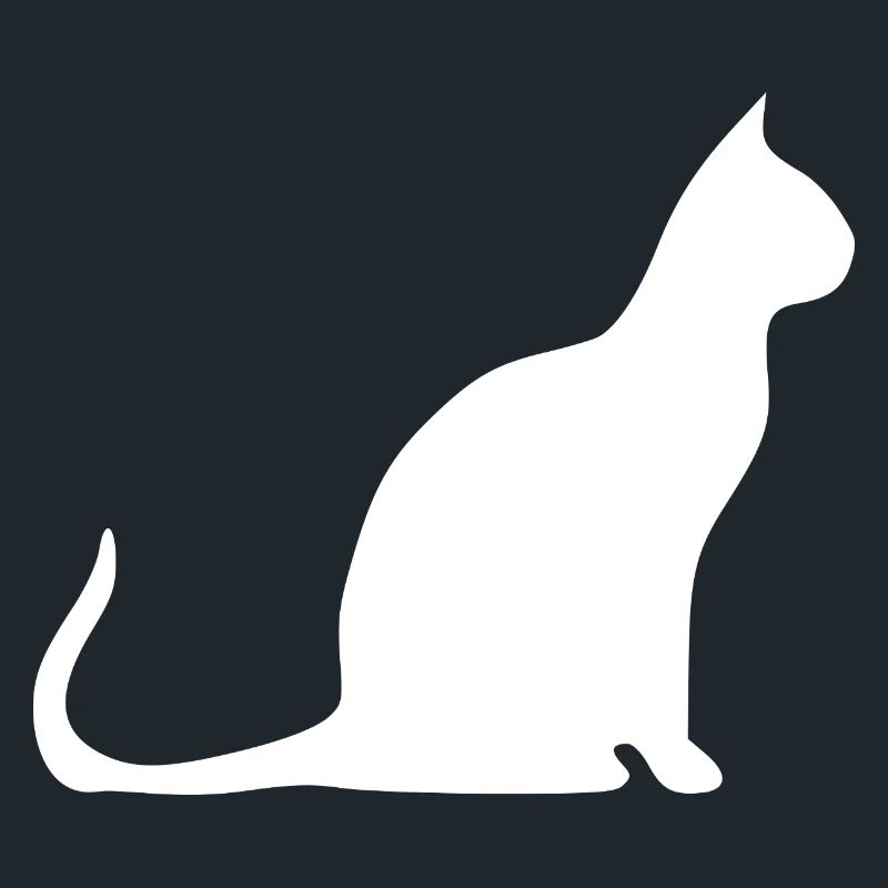 Katze Silhouette Design minimaliste Amoureuse des chats