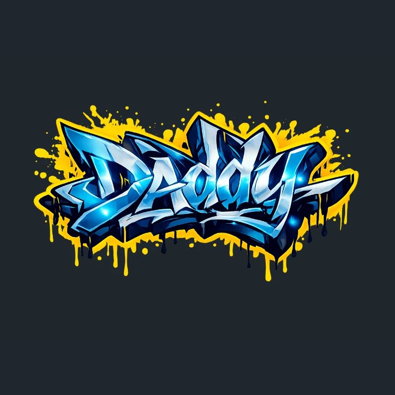 DADDY GRAFFITI NAME FOR PERFECT GIFT PRINTABLE 