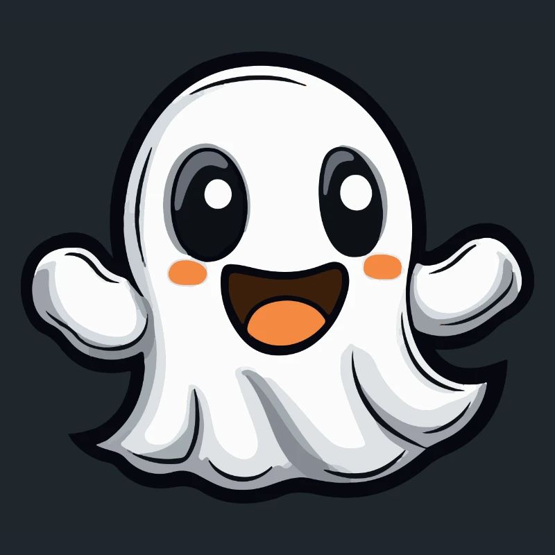 Geist Halloween Niedlich Comic