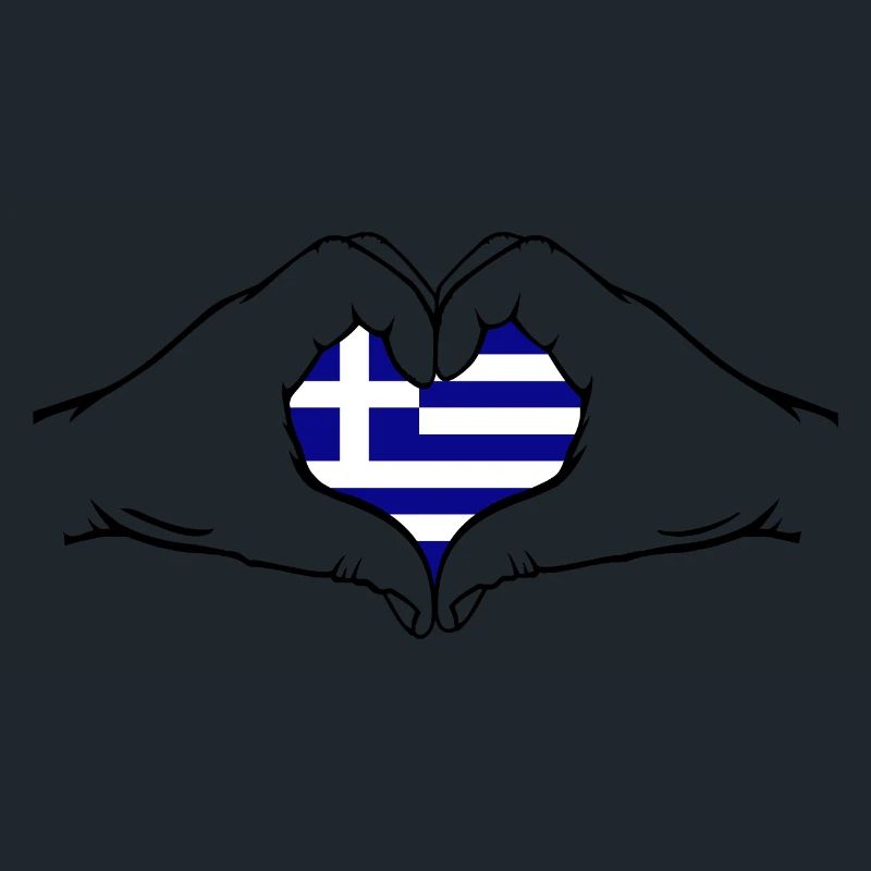 Grèce Forme de Coeur Avec Mains