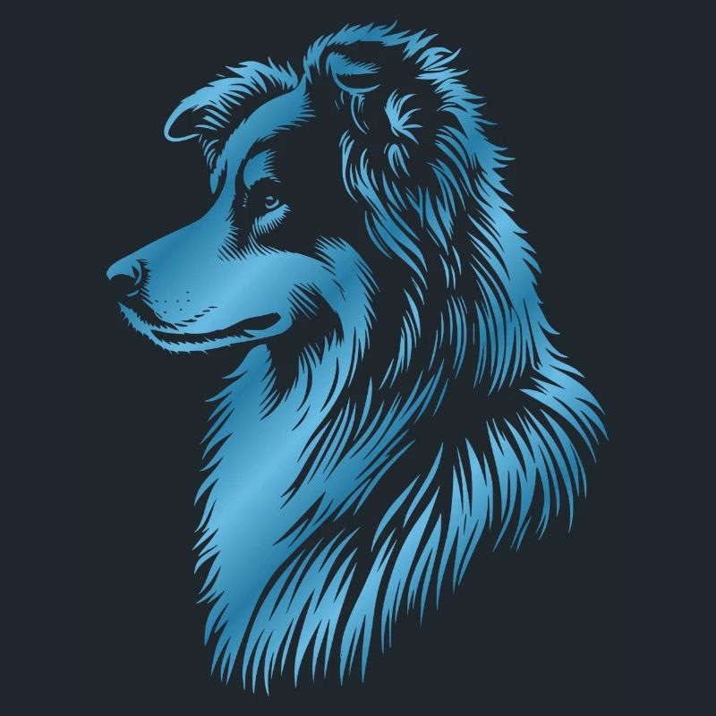 Herding dog blue