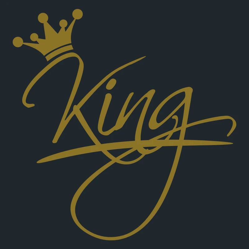 king text logo design cool chef krone
