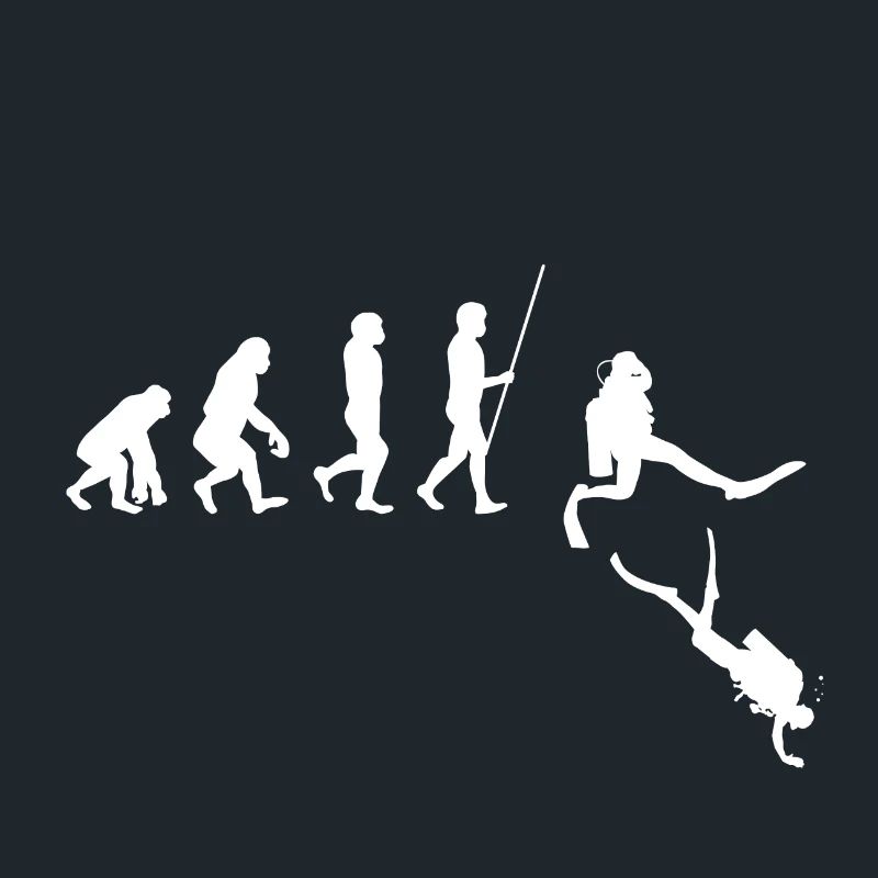 Tauchen Evolution Taucher Unterwasser Geschenk