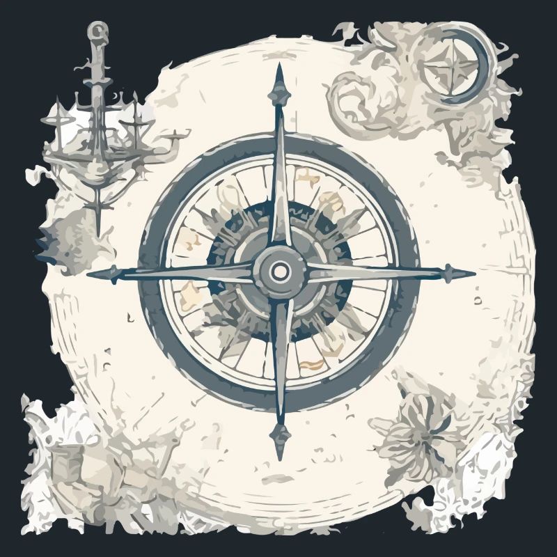 Old nautical chart