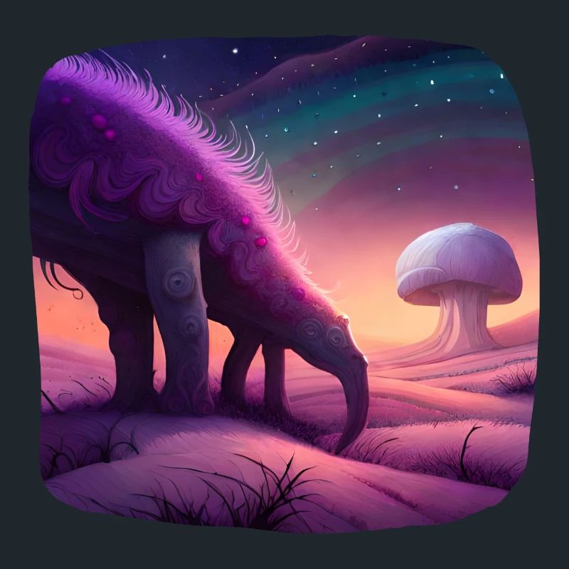 Fantasy creature alien on an alien planet