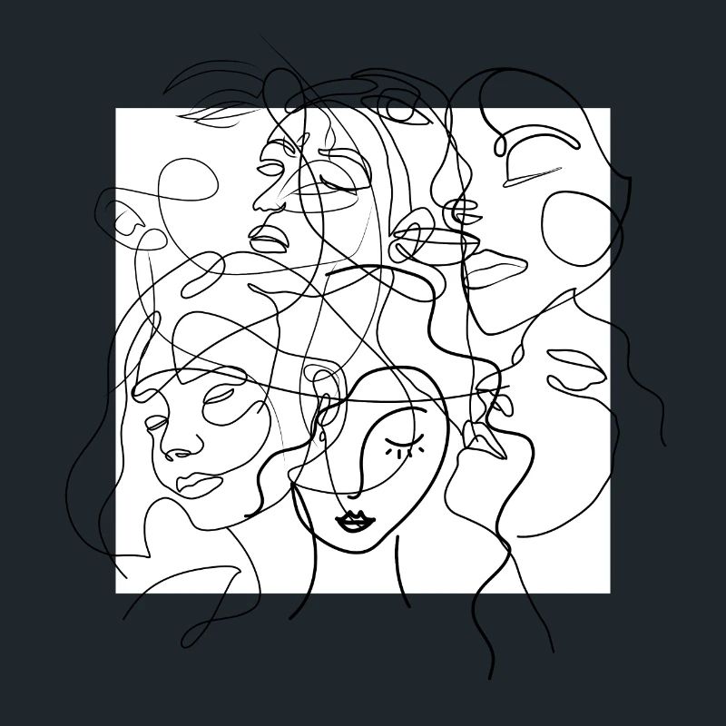 Face line white