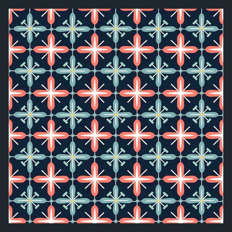 Tiles Seamless Pattern Motif Geometric Modern Art