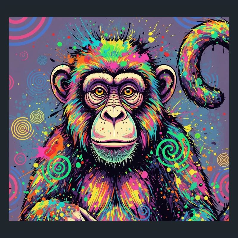 Psychedelic Monkey Design