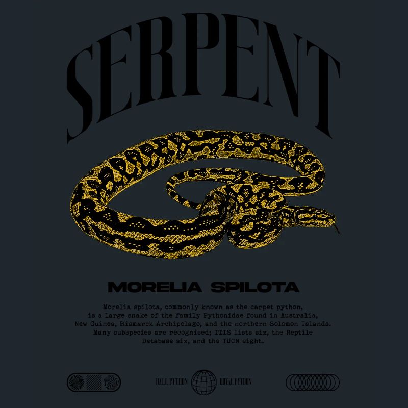 Carpet Python Modern Reptile Keeper Streetwear