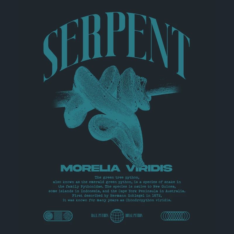 Green Tree Python Modern Reptile Keeper Streetwear