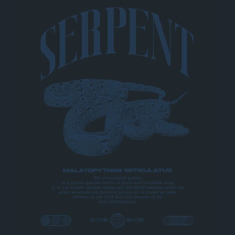Gardien de reptiles python réticulé Streetwear