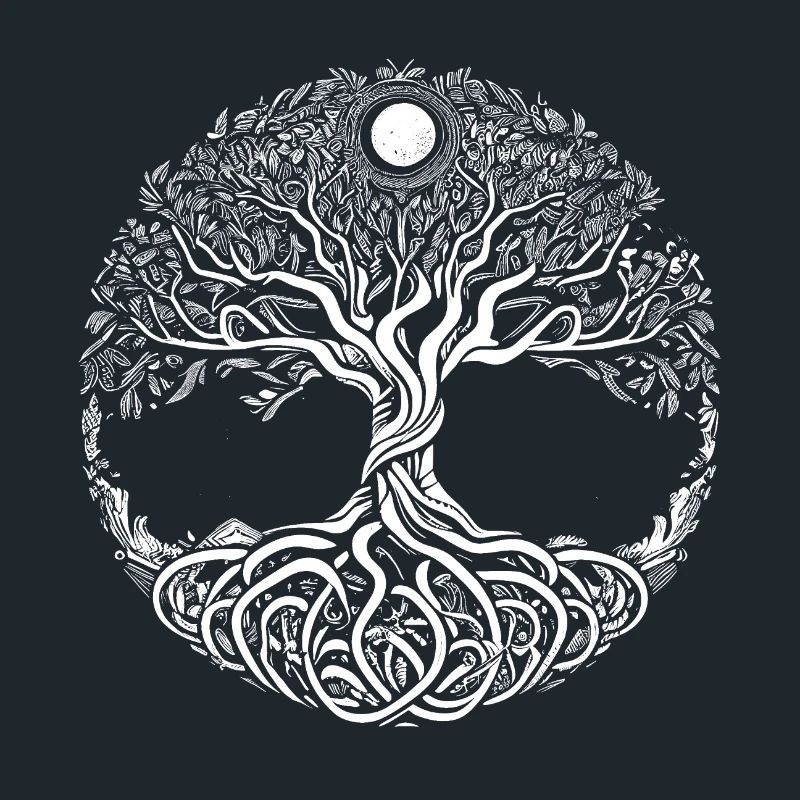 Mythical Yggdrasil the World Tree