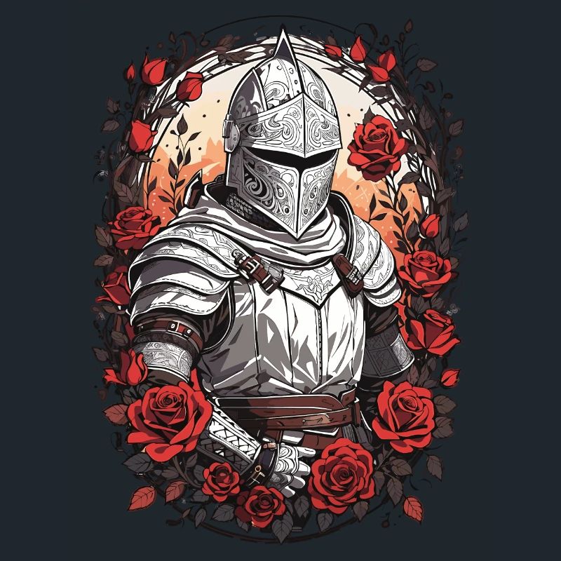 Roses d’armure de chevalier