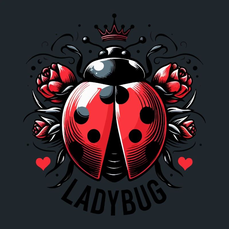 LADYBUG LADYBUG FLYING DOTS INSECT LUCK