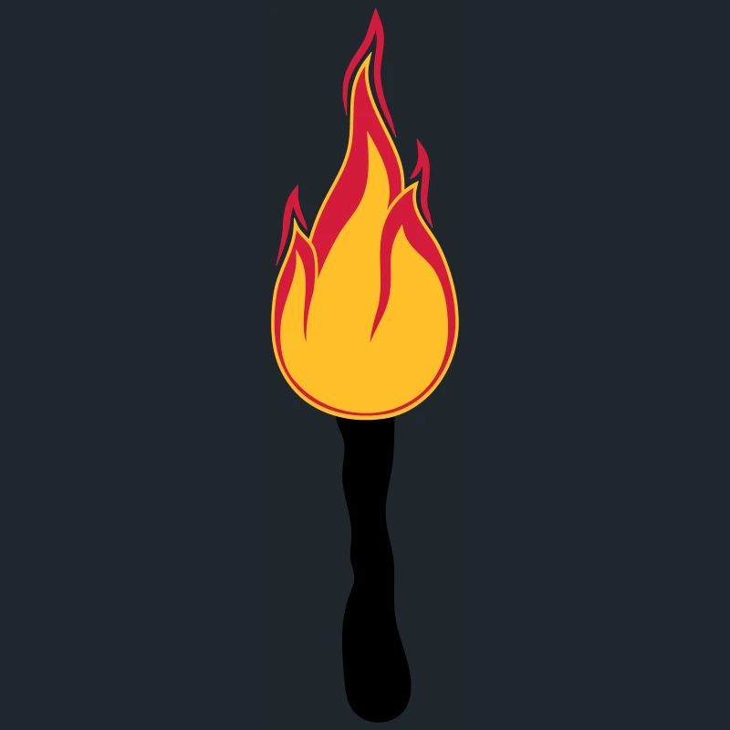 torch night walk light bright fire flame heis