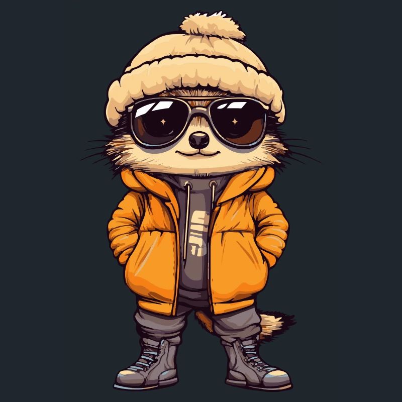 Erdmännchen Winter Comic