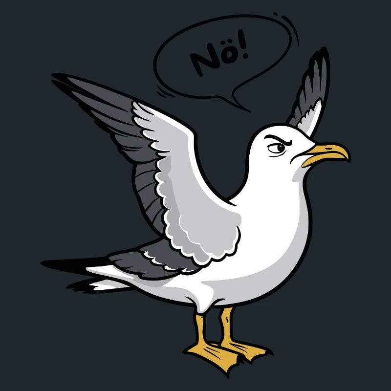 « Nope » Seagull - Conception de la mer du Nord
