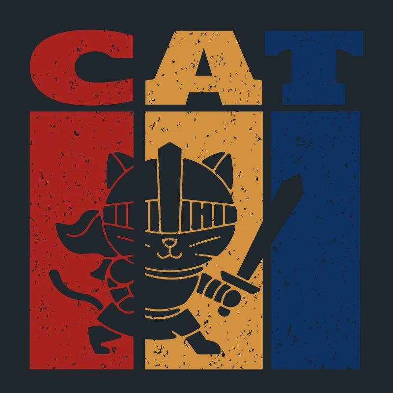 Ritter Katze Retro Design