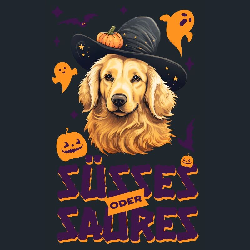 Halloween Golden Retriever Süsses oder Saures