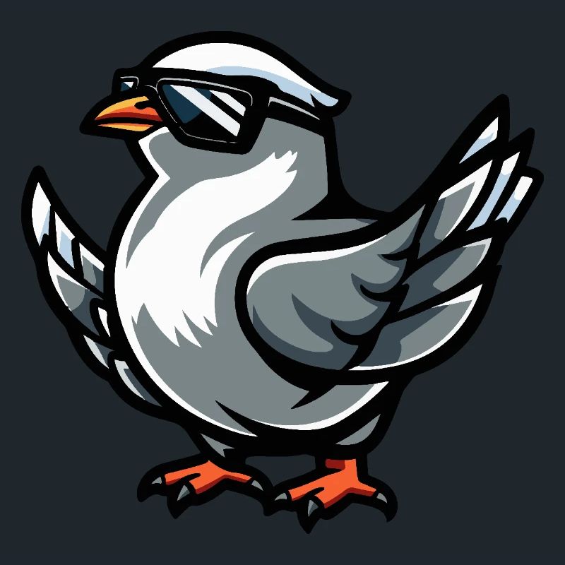 Dove Bird Cool Comic