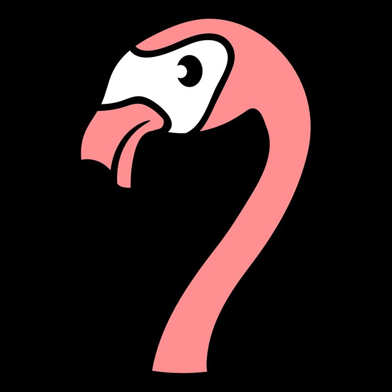 face head hole floor flamingo clip-art comic car