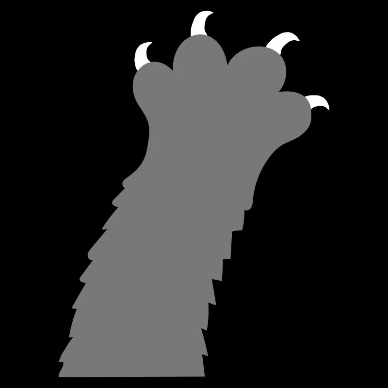 Chats Griffes Pattes Pattes Griffes Silhouette