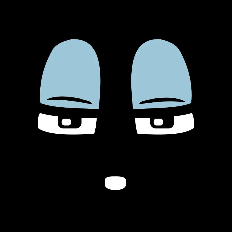 Visage comique sceptique Regard critique