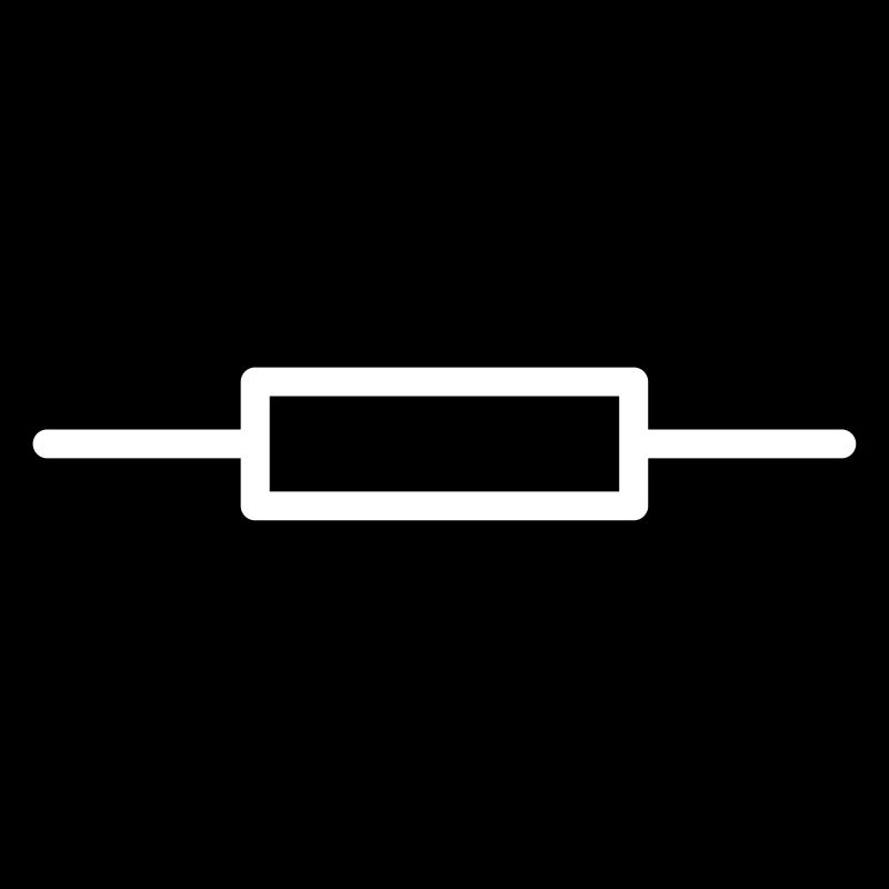 Schaltzeichen Widerstand Elektronik - FARBE ÄNDERB