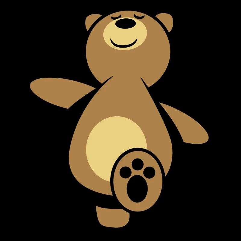 Teddy bear go hiking