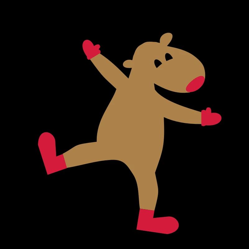 Funny moose for Christmas