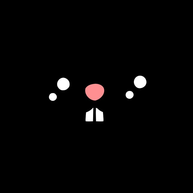 Pâques présente le joli visage de lapin / dents de lapin