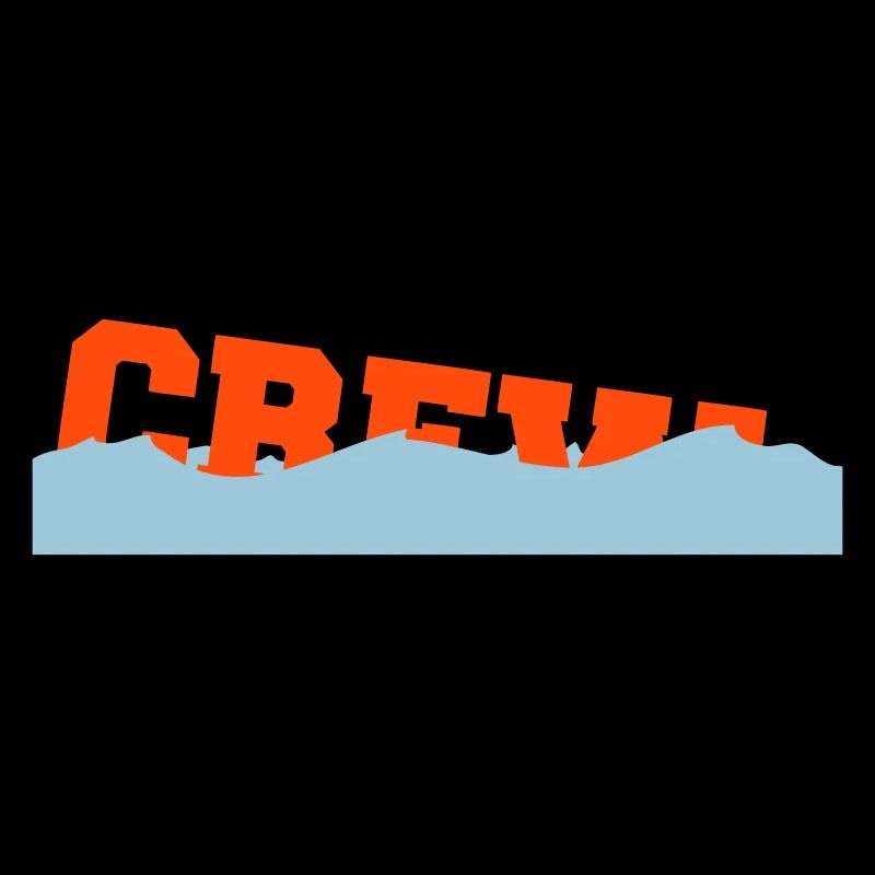 Crew Sinkendes Schiff Wasser Gesunken Spruch Logo
