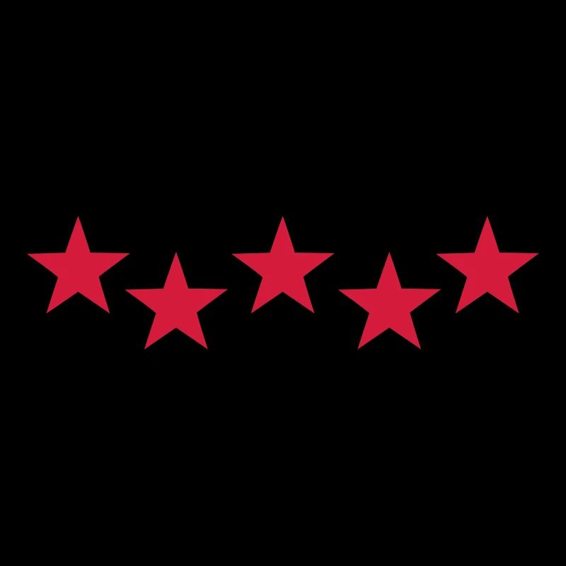 Sterne 5 rote Küchenchef