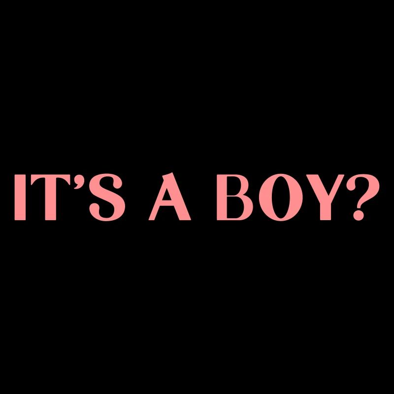 It's a boy?