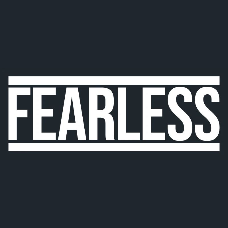 fearless Text Zitat Design
