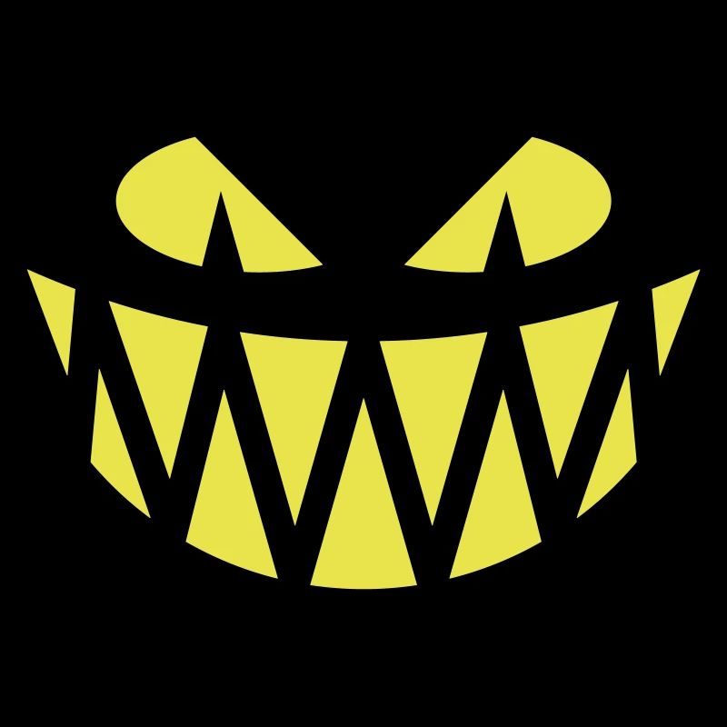 Grimace d’Halloween (Sourire / Dents / Jaune)