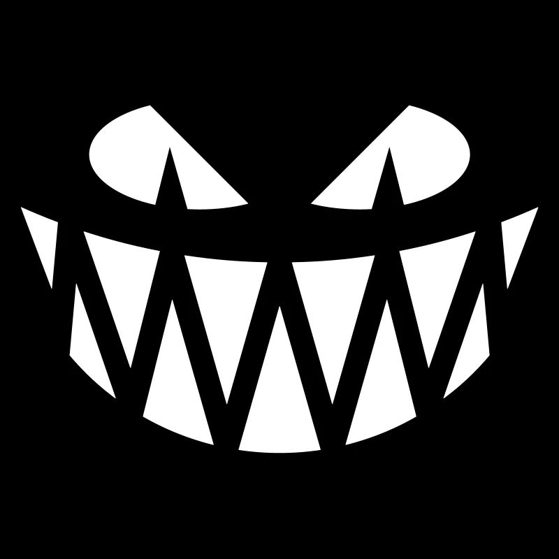 Grimace d’Halloween (Sourire / Dents / Blanc)