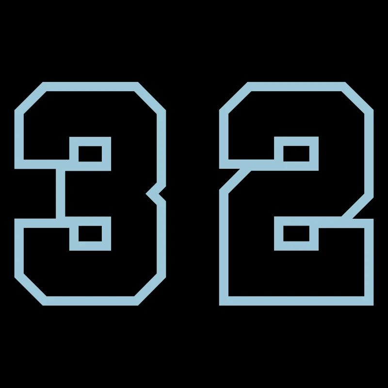 32 Number symbol