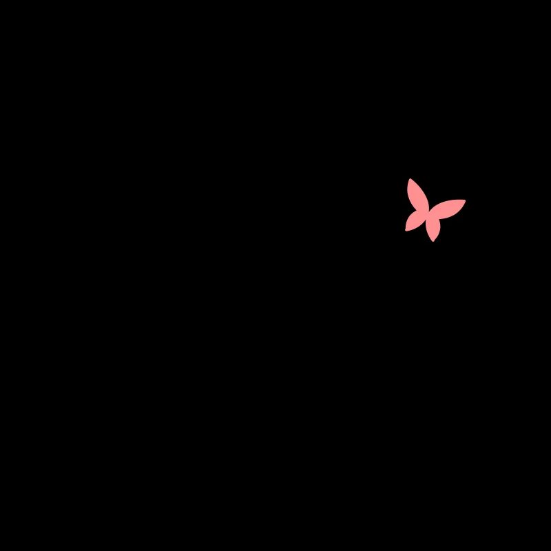 Buchstabe M Anfangsbuchstabe Schmetterling