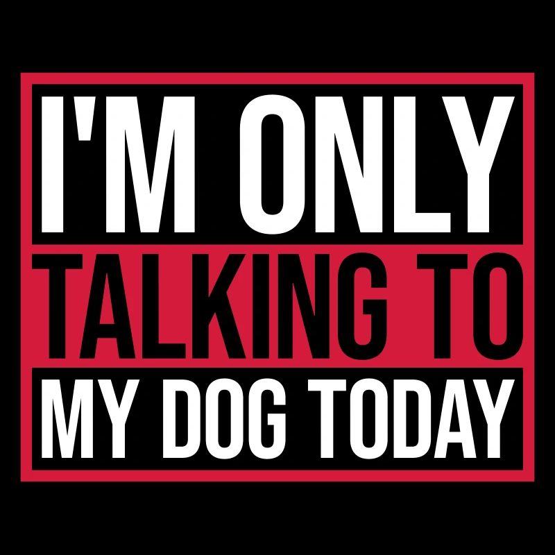 only talking to dog