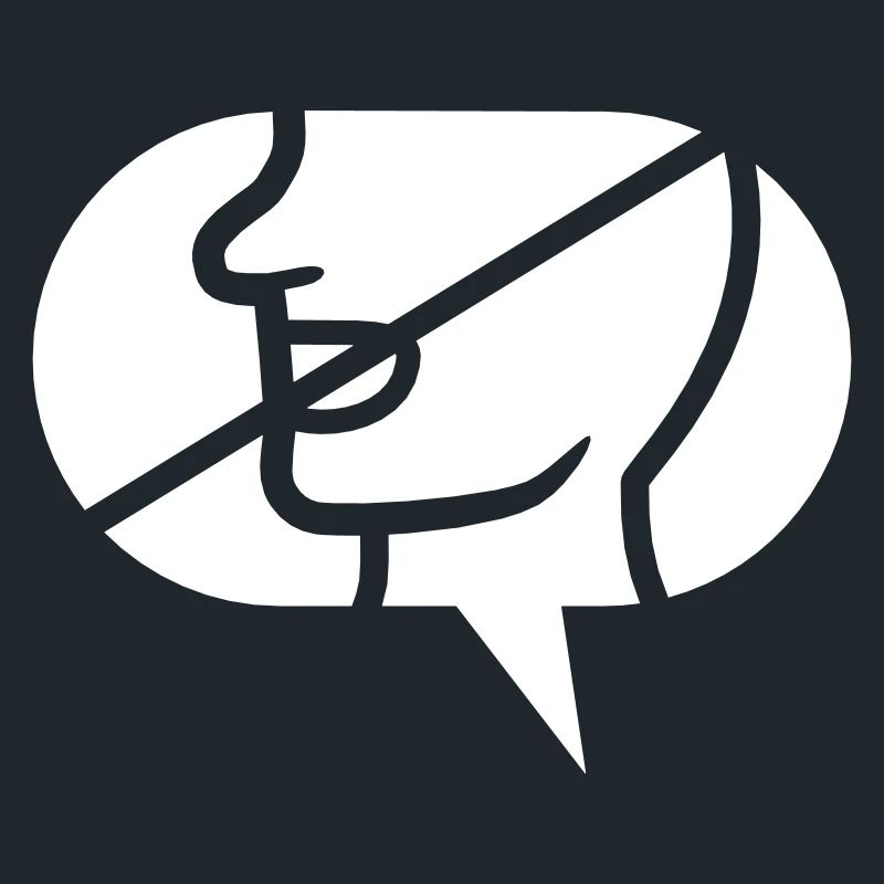 Forbidden Communicate Icon Speech Bubble