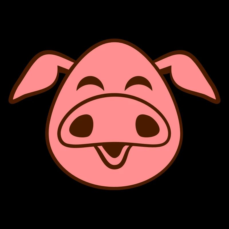 Visage De Cochon Animal Amour Petit Cochon Mignon