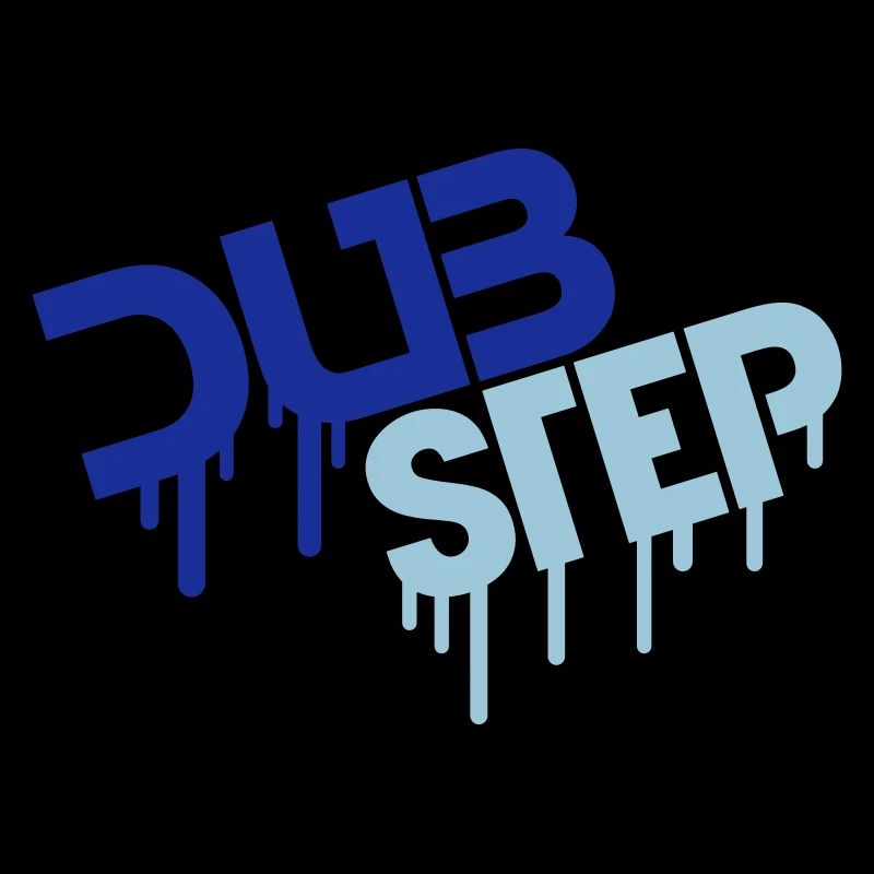 Drop Dub Step Techno Music Party Club Text Logo