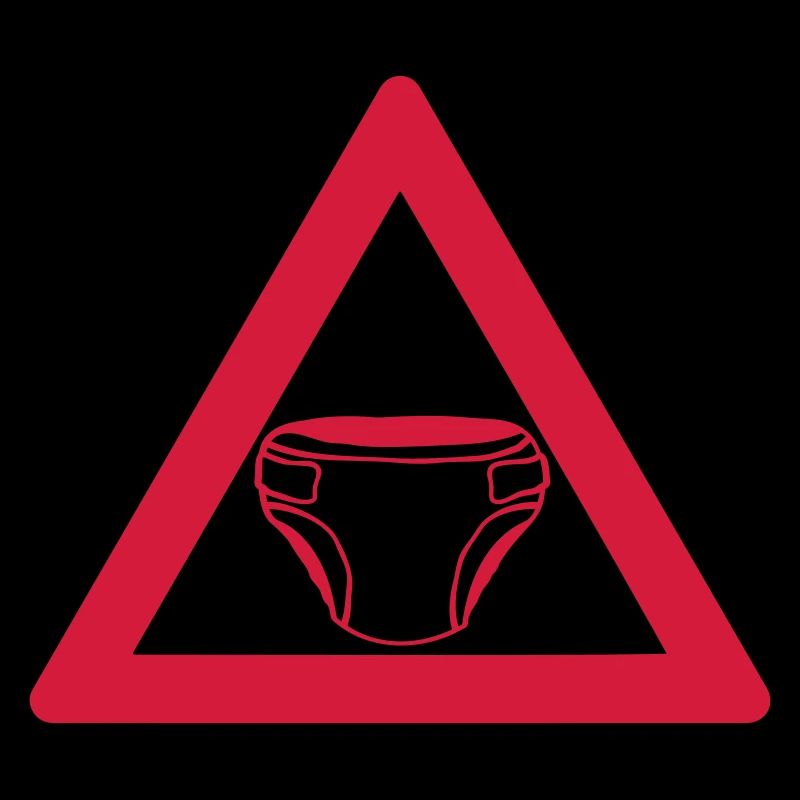 Warnung Windel Schild