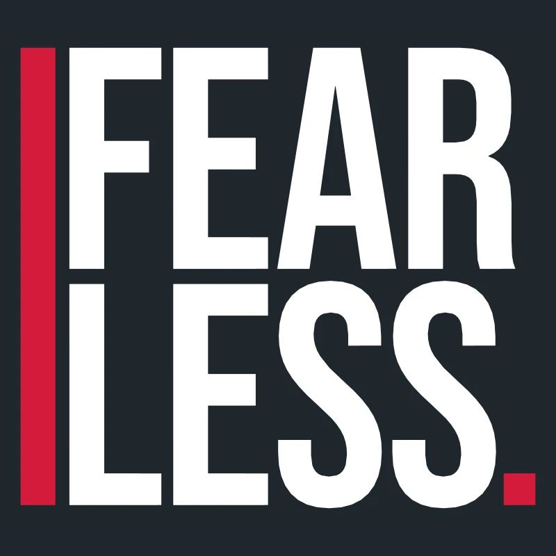 fearless Text Zitat Design