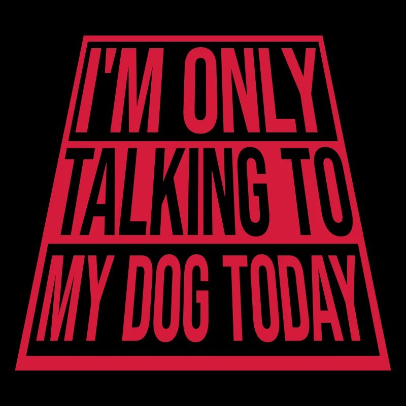 only talking to dog
