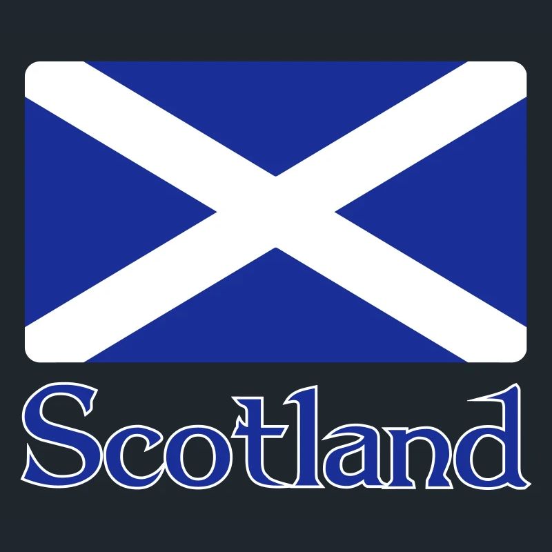 Drapeau de l’Écosse avec texte