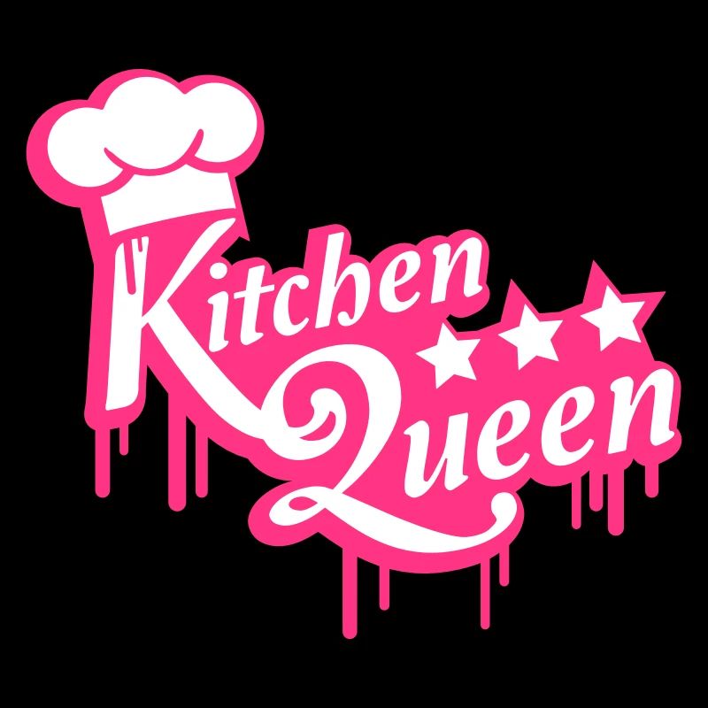 Logo Kitchen Queen lettrage Kitchen Queen femme