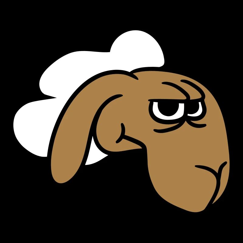 Sheep looks skeptical, critical, suspicious stares