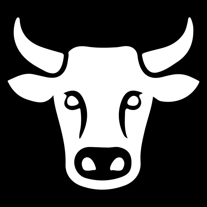 Tête de bovin vache